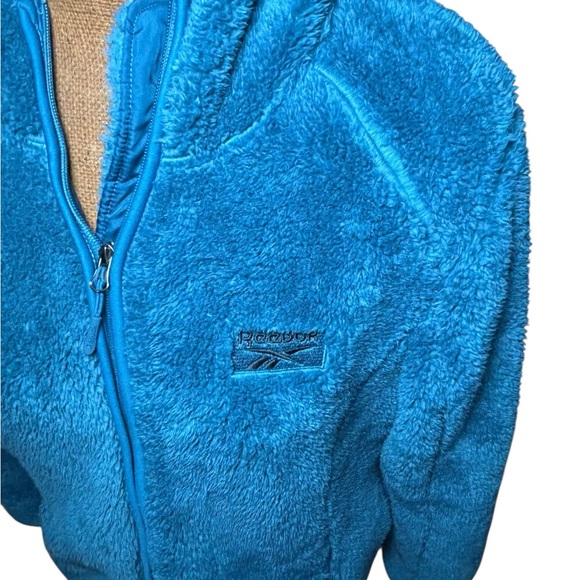Reebok Blue Sherpa Jacket Size L - Picture 3 of 16